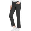 Dickies Women Scrub Pull-on Pant Mid Rise Tapered Leg Bottoms with 6 Pockets & Rib-Knit Waistband DK135(Pewter)