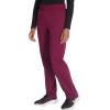 Dickies Women Scrub Pull-on Pant Mid Rise Tapered Leg Bottoms with 6 Pockets & Rib-Knit Waistband DK135(Wine)