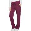 Dynamix Scrubs for Women, Drawstring Cargo Pants for Women DK130(Wine)