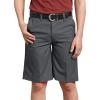 Dickies Boys’ Flex Waist Flat Front Short(Charcoal V1)