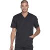 Dickies Dynamix Men Scrubs Top V-Neck DK640(Black)