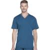 Dickies Dynamix Men Scrubs Top V-Neck DK640(Caribbean Blue)