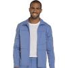 Dickies Dynamix Men Warm Up Scrubs Jacket Zip Front DK310(Ciel Blue)