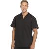 Dickies Dynamix Scrubs for Men Athletic-Inspired V-Neck Chest Pocket Scrub Top with Four-Way Stretch & Moisture Wicking DK610(Black)