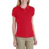 Dickies Girls 7-16 Short Sleeve Performance Polo Shirt(English Red)