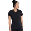Dickies V-Neck Scrub Top with 5 Pockets Shirttail Hem and Bi-Stretch Technology DK875(Black)