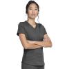 Dickies V-Neck Scrub Top with 5 Pockets Shirttail Hem and Bi-Stretch Technology DK875(Pewter)
