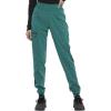 Dickies Women Scrub Pant Mid Rise Jogger with 5 Pocket and Elastic Waistband DK155(Hunter Green)