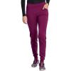 Dickies Women Scrub Pant Mid Rise Jogger with 5 Pocket and Elastic Waistband DK155(Wine)