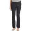 Dickies Women’s Juniors Plus Size Slim Straight Stretch Pants(Black)
