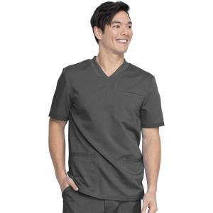 Dickies Balance Men Scrubs Top V-Neck DK845(Pewter)