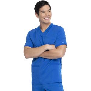 Dickies Balance Men Scrubs Top V-Neck DK845(Royal)