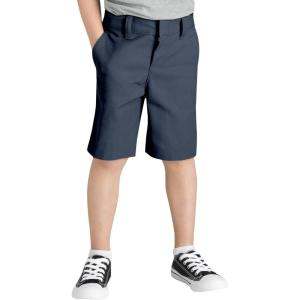 Dickies Boys’ Flex Waist Flat Front Short(Dark Navy V1)
