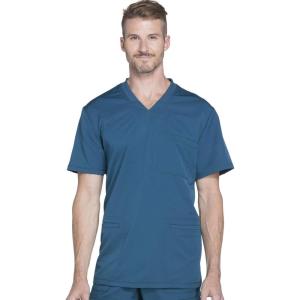 Dickies Dynamix Men Scrubs Top V-Neck DK640(Caribbean Blue)