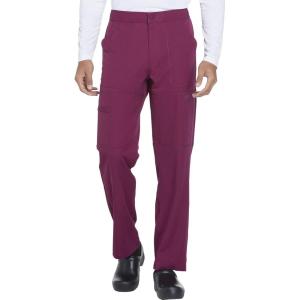 Dickies Dynamix Scrub Pants for Men with Zip Fly, Athletic-Inspired with Four-Way Stretch and Moisture Wicking DK110(Wine)