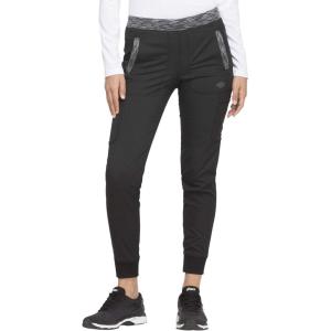 Dickies Dynamix Women Scrubs Pant Natural Rise Tapered Leg Jogger DK185(Black)