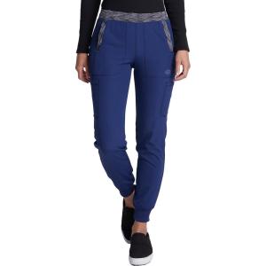 Dickies Dynamix Women Scrubs Pant Natural Rise Tapered Leg Jogger DK185(Navy & Black)