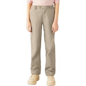 Dickies Kids Girls 2-6X Stretch Slim Straight Pant(Desert Sand)