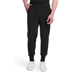 Dickies Men’s Scrub Pant Jogger with Waistband 5 Pockets & 360° Stretch DK040(Black)