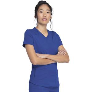 Dickies V-Neck Scrub Top with 5 Pockets Shirttail Hem and Bi-Stretch Technology DK875(Galaxy Blue)