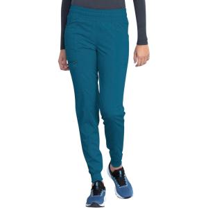 Dickies Women Scrub Pant Mid Rise Jogger with 5 Pocket and Elastic Waistband DK155(Caribbean Blue)