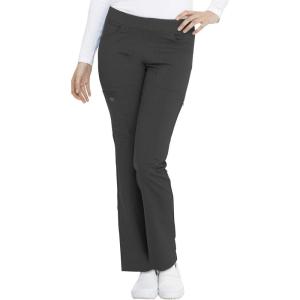 Dickies Women Scrub Pull-on Pant Mid Rise Tapered Leg Bottoms with 6 Pockets & Rib-Knit Waistband DK135(Pewter)