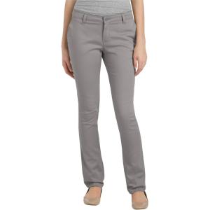 Dickies Women’s Stretch Straight Leg Pant(Silver/Gray)
