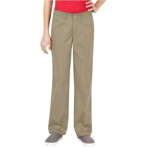 Dickies girls Slim Stretch Flat Front Pant(Desert Sand)