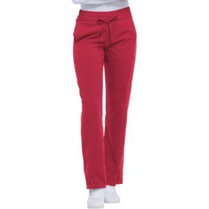 Dynamix Scrubs for Women, Drawstring Cargo Pants for Women DK130(Red)