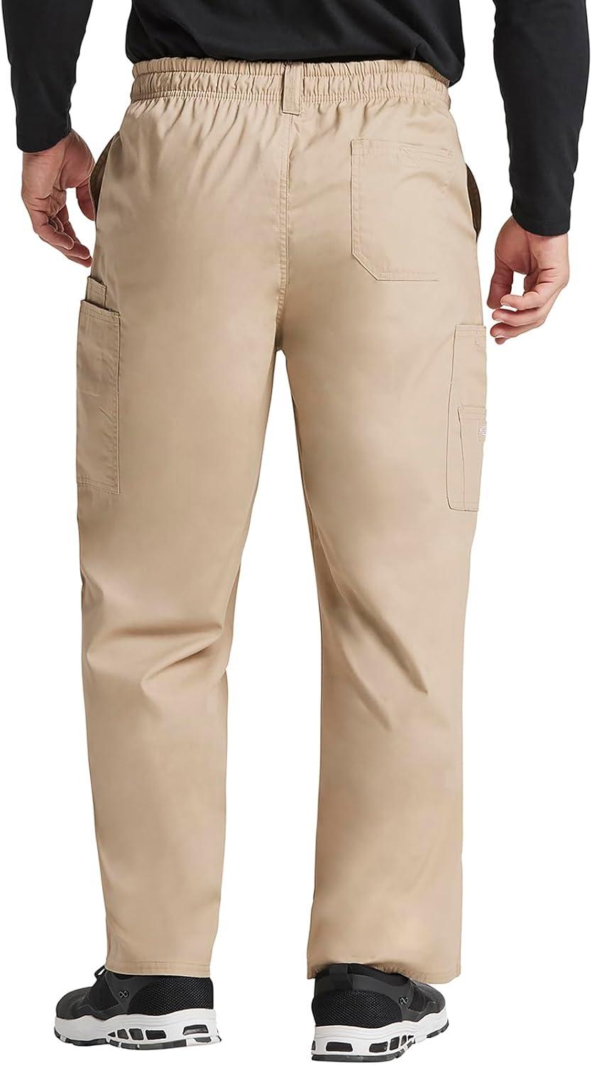 image:imageDickies Mens PullOn Pant with 7 Pockets Elastic Waistband with Button Closure 81006Dark Khaki