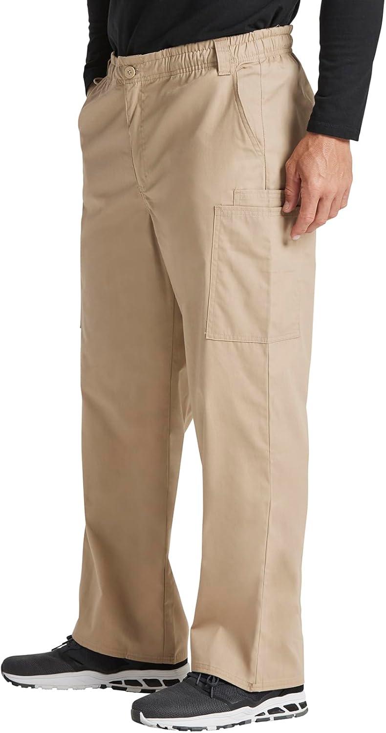 image:imageDickies Mens PullOn Pant with 7 Pockets Elastic Waistband with Button Closure 81006Dark Khaki