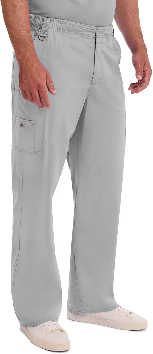 image:imageDickies Mens PullOn Pant with 7 Pockets Elastic Waistband with Button Closure 81006Grey