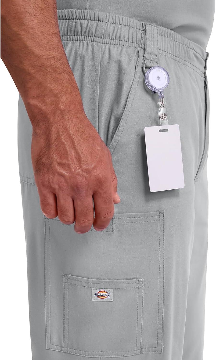 image:imageDickies Mens PullOn Pant with 7 Pockets Elastic Waistband with Button Closure 81006Grey