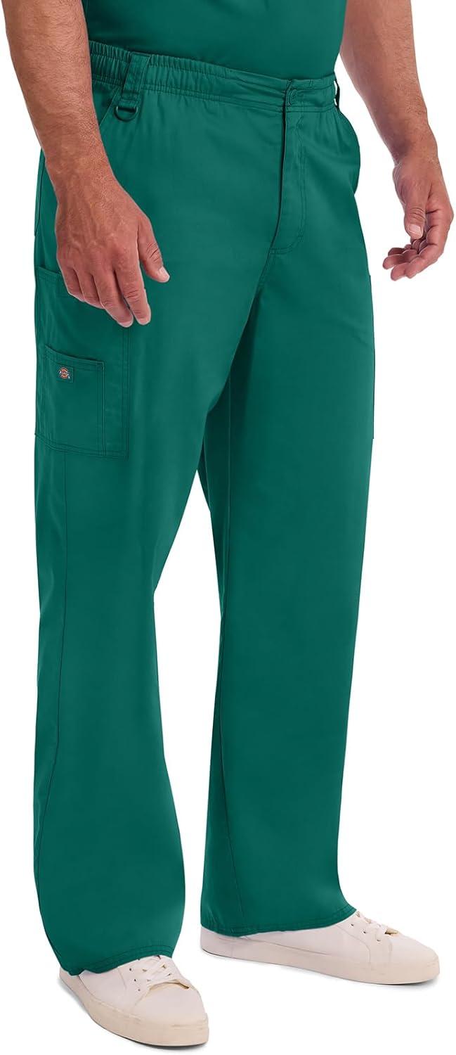 image:imageDickies Mens PullOn Pant with 7 Pockets Elastic Waistband with Button Closure 81006Hunter