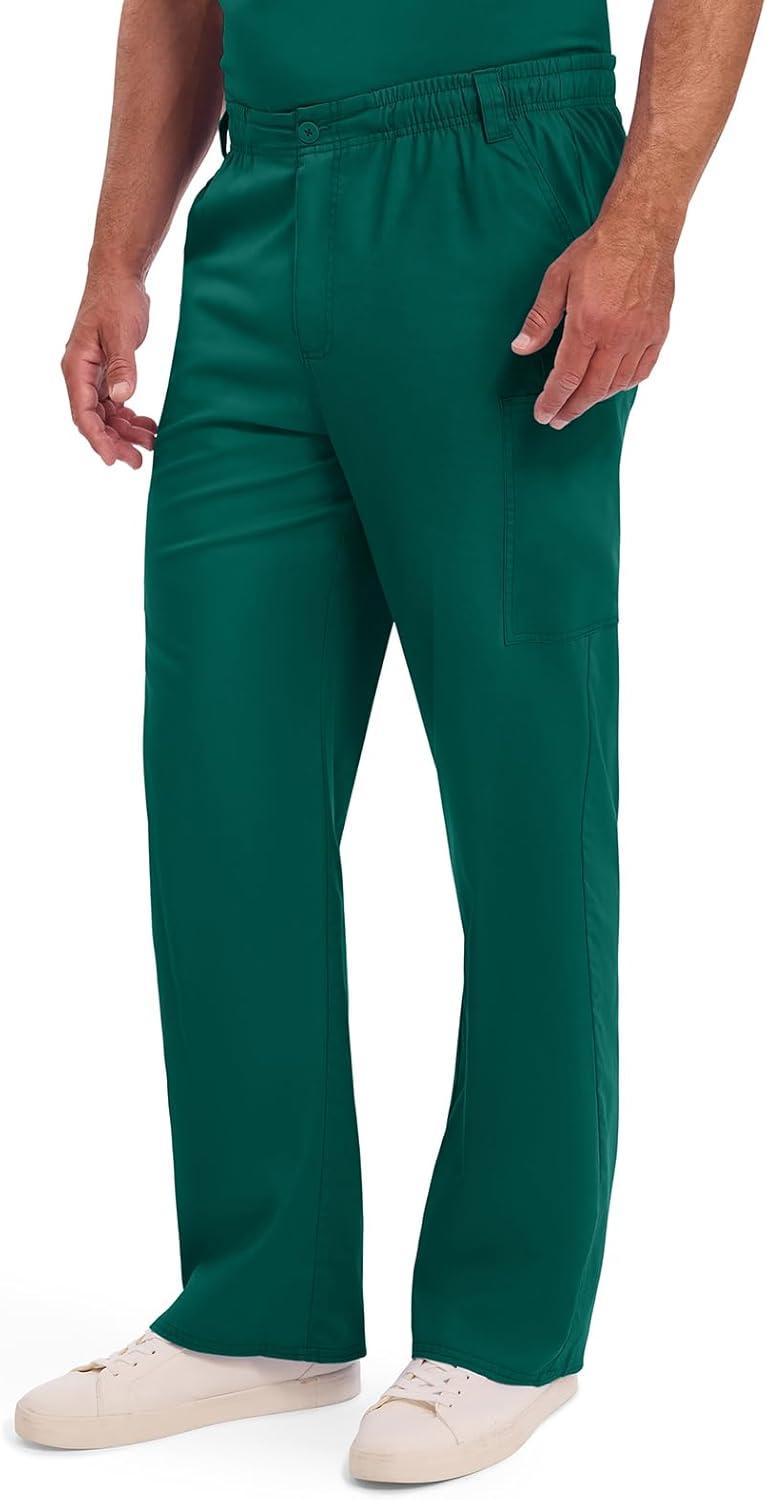image:imageDickies Mens PullOn Pant with 7 Pockets Elastic Waistband with Button Closure 81006Hunter