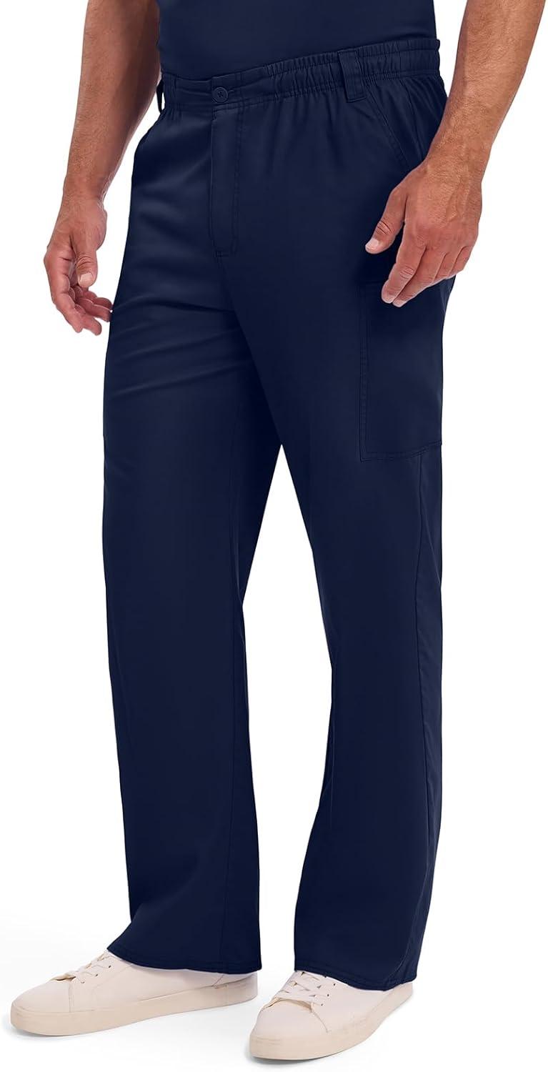 image:imageDickies Mens PullOn Pant with 7 Pockets Elastic Waistband with Button Closure 81006Navy