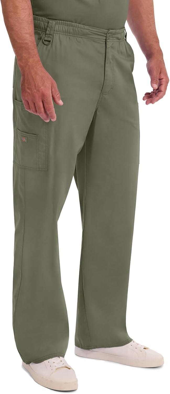 image:imageDickies Mens PullOn Pant with 7 Pockets Elastic Waistband with Button Closure 81006Olive