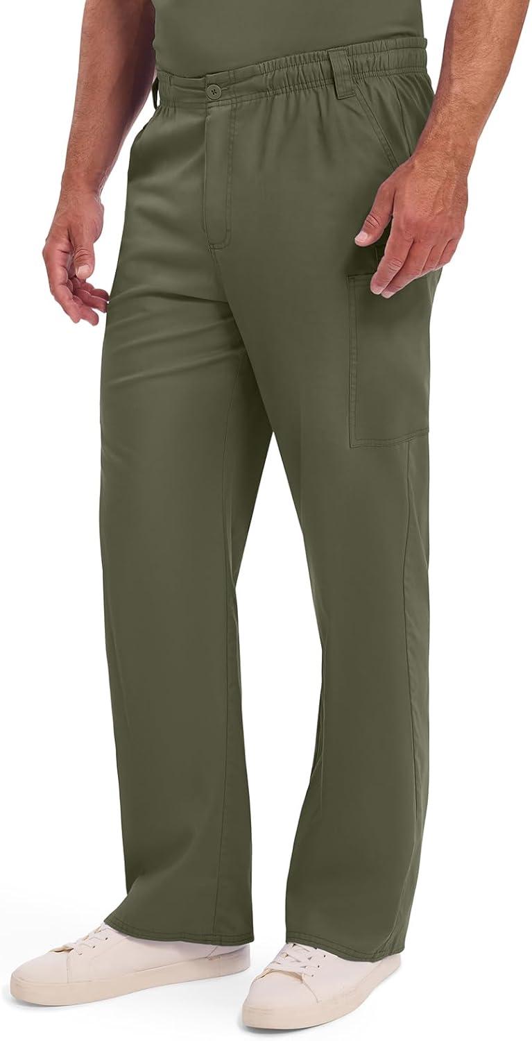 image:imageDickies Mens PullOn Pant with 7 Pockets Elastic Waistband with Button Closure 81006Olive