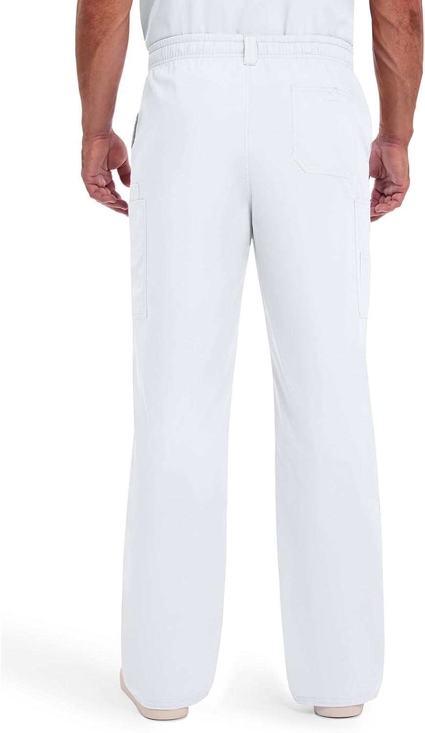 image:imageDickies Mens PullOn Pant with 7 Pockets Elastic Waistband with Button Closure 81006White