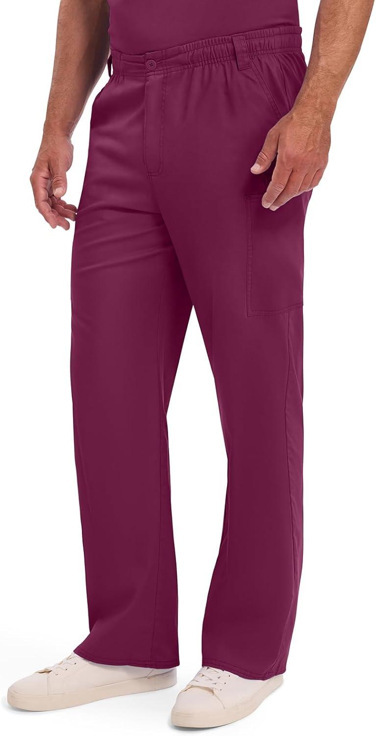image:imageDickies Mens PullOn Pant with 7 Pockets Elastic Waistband with Button Closure 81006Wine