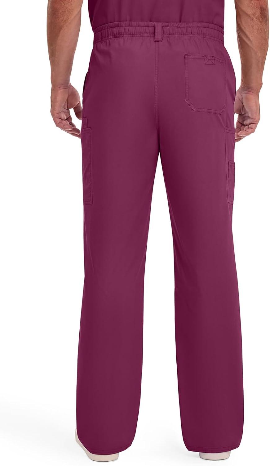 image:imageDickies Mens PullOn Pant with 7 Pockets Elastic Waistband with Button Closure 81006Wine