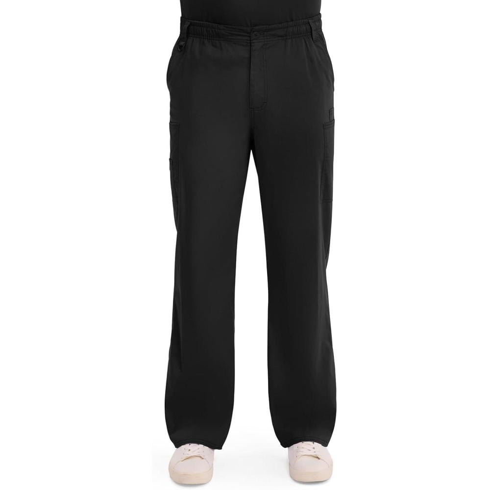 image:imageDickies Mens PullOn Pant with 7 Pockets Elastic Waistband with Button Closure 81006Black