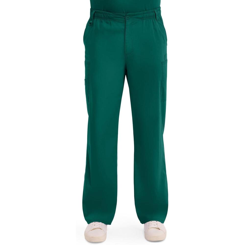 image:imageDickies Mens PullOn Pant with 7 Pockets Elastic Waistband with Button Closure 81006Hunter