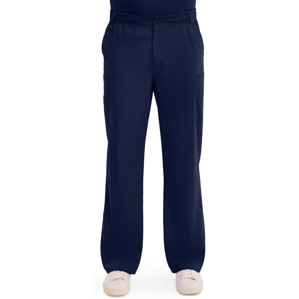 image:imageDickies Mens PullOn Pant with 7 Pockets Elastic Waistband with Button Closure 81006Navy
