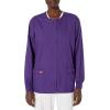 Dickies EDS Signature Scrubs for Women, Snap Front Scrub Jacket in Soft Brushed Poplin 86306(Grape)