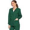 Dickies EDS Signature Scrubs for Women, Snap Front Scrub Jacket in Soft Brushed Poplin 86306(Hunter)