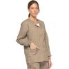 Dickies EDS Signature Scrubs for Women, Snap Front Scrub Jacket in Soft Brushed Poplin 86306(Khaki)