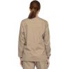 Dickies EDS Signature Scrubs for Women, Snap Front Scrub Jacket in Soft Brushed Poplin 86306(Khaki)