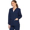 Dickies EDS Signature Scrubs for Women, Snap Front Scrub Jacket in Soft Brushed Poplin 86306(Navy)