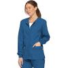 Dickies EDS Signature Scrubs for Women, Snap Front Scrub Jacket in Soft Brushed Poplin 86306(Royal)
